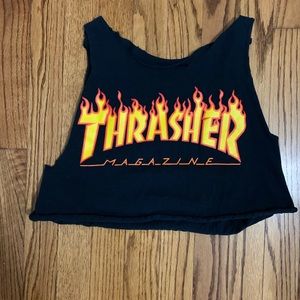 Thrasher skateboards crop top